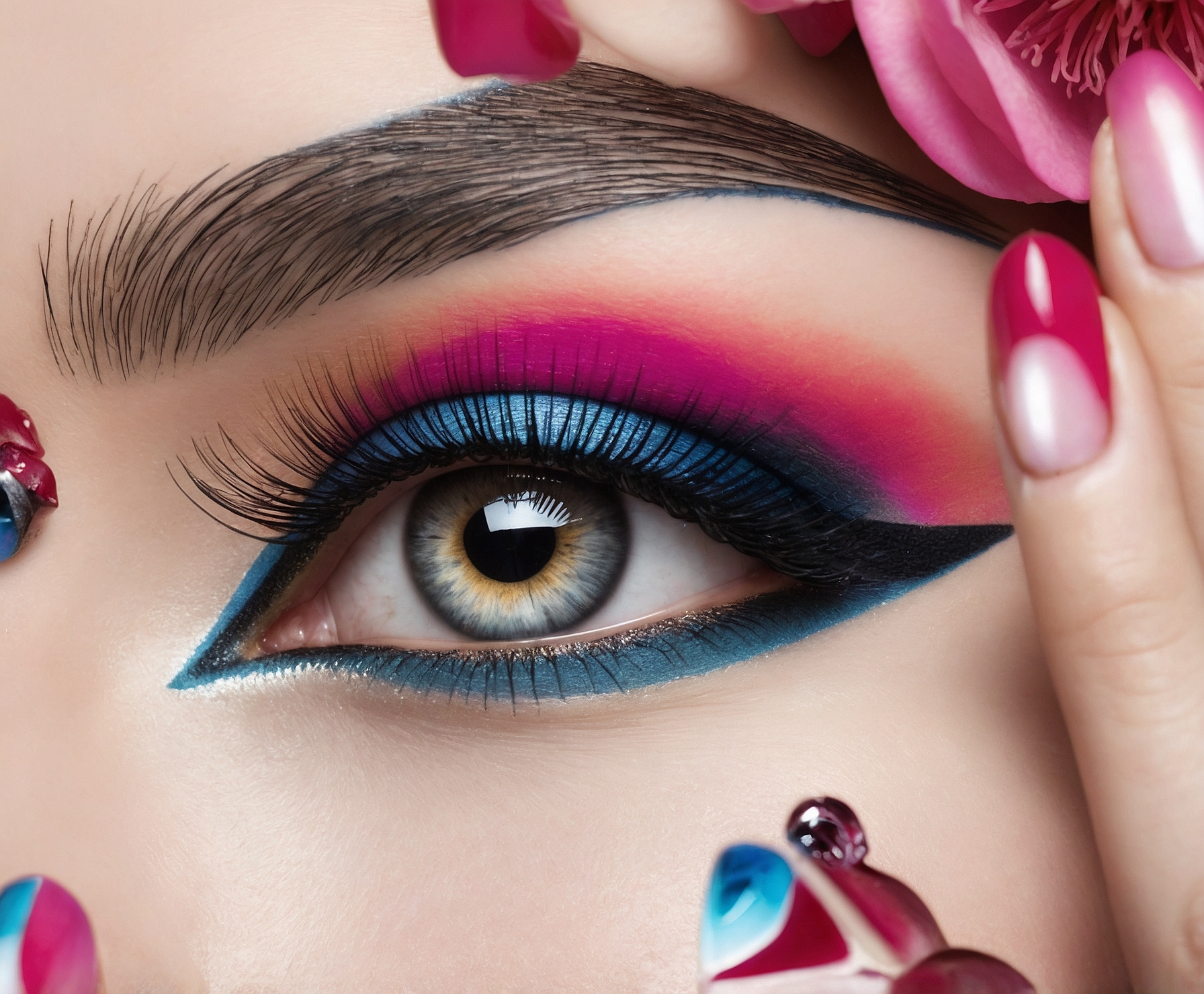 Transformación total uñas y mirada perfecta