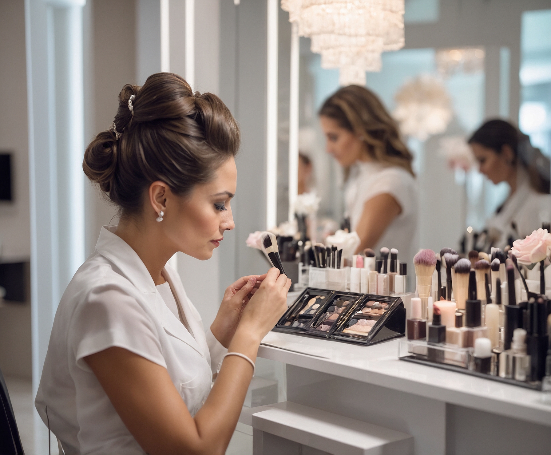 Transformación total manicura y maquillaje eventos